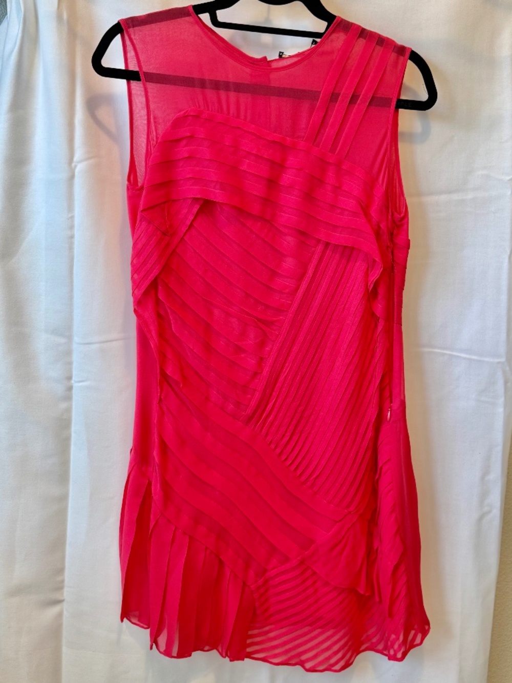 Nanette Lepore, size 6, Watermelon colored cocktail dress